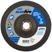 Norton 77696090089 7x7/8” BlueFire R884P ZA HD Type 27 Flap Discs 40 Grit 10 pk