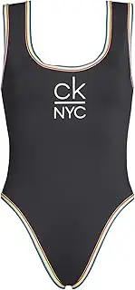 [Calvin Klein] Rainbow Scoop One Piece Womens Swimsuit