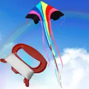 50m Outdoor Sports Fly Kite Line String with D Shape Winder Board Tool Ki-b