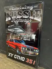 Cruising Aussie Highways Ford XY GTHO 351 Repro Sign