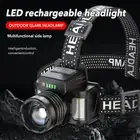 LED Headlamp Camping Rechargeable Headlight Head Torch Fishing Light AU