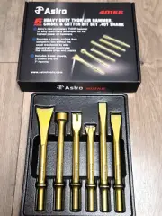 Astro Thor HD 6pc Air Hammer Chisel/ punch/ Cutter Bit Set w/.401" Shank #401K6
