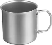 TOYANDONA Portable Stainless Steel Folding Cup Lightweight Drinking Mug for Travel Camping Outdoor Activities Versatile Beverage Container with Collapsible Handle for Hiking