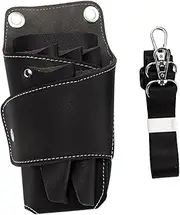 TOVINANNA Scissor Tool Kit Hair Cutting Kit Barber Scissor Pouch Hair Stylist Shoulder Bag Leather