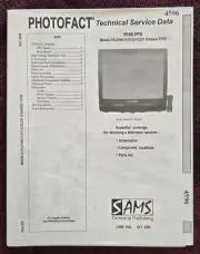 Sams Photofact 4596 Service Manual for Philips TS-2746C101/C121/C221