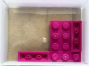 LEGO Parts - Magenta Plate 1 x 3 - No 3623 - QTY 5