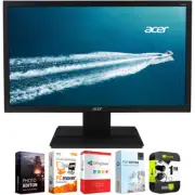 Acer 21.5" Full HD Widescreen LCD Monitor Black + Warranty and Software Bundle