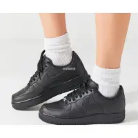 在飛比找Yahoo!奇摩拍賣優惠-NIKE AIR FORCE 1 AF1 全黑武士 鐵牌 學