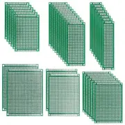 Double-Sided PCB Board Printed Circuit Boards Kit 6 Sizes Board 32pcs