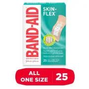 Band-Aid Brand Skin-Flex Adhesive Bandages All One Size 25ct (24 Pack)