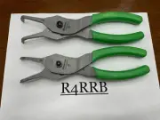 Snap-on Tools USA NEW Style LARGE SIZE .090 Tip 45° & 90° Green Snap Ring Pliers