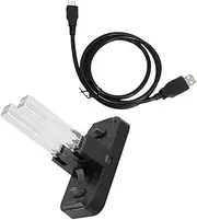 OKUMEYR Led Game Controller Charger Dock for 4-Slot Station Square Pillars Acrylic Surface Treatment