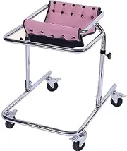 4 Wheel Lightweight Stand Walker Child Rehabilitation Rollator Height Adjustable Aluminium Standing Walking Frame For Toddlers, Kids, Teens With Special Needs, Cerebral Palsy