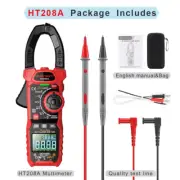 HT208A/D Amp Meter Clamp AC/DC,1000A True RMS Multimeter Tester,6000 Counts,With