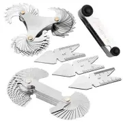 6 Pcs Thread Pitch Gauges Measure Tool Set Stainless Steel Thread Gauges