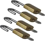 4pcs Small Padlocks with Keys Durable Drawer Lock for Suitcase Backpack and Cabinet Tamper Resistant Security for Dorm Rooms and Travel