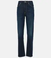 [Re/Done] Re/Done 70s high-rise straight jeans 23 black