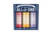 Dr. Bronner's Pure-Castile Soap Liquid (Hemp 18-in-1) Carnival 3 x 237ml Pack (contains: Rose, Citrus & Lavender)