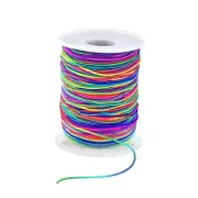 1mm Stretchy Bracelet String, Sturdy Rainbow Elastic String Elastic 164 Feet