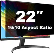 Pozlle 22 Inch Computer Privacy Screen Shield for 16:10 Widescreen Desktop Monitor - Anti-Glare Blue Light Privacy Filters and Anti Spy Privacy Screen Protector Film