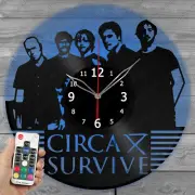 LED Vinyl Clock Circa Survive Light Vinyl Record Wall Clock Decor Home 2938