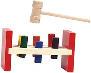 ORFOFE 1 Set Wooden Whack for Educational Hammering Game Early Development and Motor Skills Creative Design for Fun Learning Activities