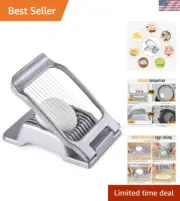 Durable Aluminum Egg Slicer for Effortless Food Preparation - Versatile Tool
