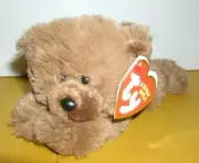 Ty Beanie Babies Logger The Brown Bear New