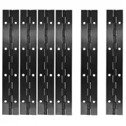 Piano Hinge for Cabinet,Black Stainless Steel Continuous Folding Hinges for Doors,Cabinets,Window (6 Pcs,8 Inch)