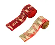Ribbon Wrapping Ribbon Christmas Decoration for Home Gift Decor，Ornament for Home Bar Party - Style 4