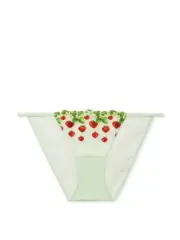 Victoria Secret Strawberry String Cheekini Panty Size M New With Tags