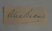 ALEC BEDSER SIGNED IN PERSON NEAT CUT ENGLAND CRICKET ASHES LEGEND