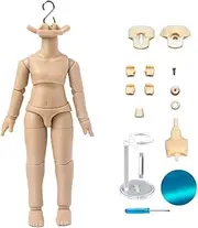 XiDonDon New 4.2 inch/4.6 inch Doll Body 1/12 YMY PVC Body for GSC,STO,1/12 BJD Doll Head Movable Spherical Joint Dolls Action Figure Toys (10.8cm Suntan Skin)