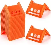ZENFUN 20 Packs Edge Protectors for Cargo Loads, Flatbed Corner Protectors, Tiedown Plastic Protector, Truck Shipping, Protects Cargo Edges, Orange