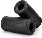Thick Dumbbell Handles Grips, Firm Rubber Barbell Grips, Great for Increasing Fo