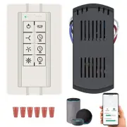 Universal Smart Ceiling Fan Remote Control with Dimmer,Smart Home Devices Tha...