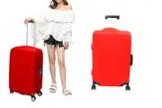 Travel Luggage Cover Suitcase Protector Scratch-Resistant Fits 18-32 Inch Luggage-Red