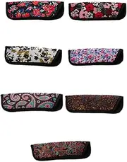 [FOMIYES] 7Pcs Sunglasses Bags Eyeglass Pouches Durable Storage for Glasses and Sunglasses Stylish Mixed Print Design for Daily Use and Travel