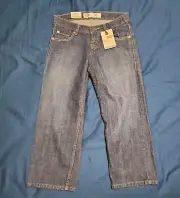 [New] Boy's Levi's 550 Relaxed Fit Dark Blue Jeans Youth Size 8 Husky 28"W x 23"