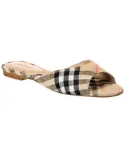 Burberry Mews Check Linen Sandal