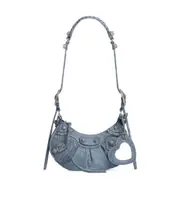 Balenciaga Le Cagole Denim XS Shoulder Bag One size Blue