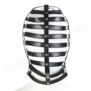 PU Leather Horizontal Bar Binding Full Headgear Mask Products