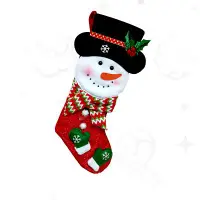 在飛比找誠品線上優惠-MERRY CREATOR聖誕襪/ 戴帽雪人