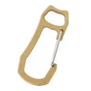 Compact Brass Carabiner Handbag Clasp with Snap Hook for Secure Attachment