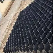 2" Tall Gravel Ground Grid Driveway Stabilization Grids, Polyethylene Earthwork Honeycomb Permeable Ground Grid for Landscaping, Parking Lots,(4x7m/13x23ft)