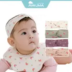 <買5送1> [AVAUMA] 新生兒 3M~2T 男女嬰三朵花十字髮帶 (4色)