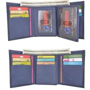 Leather Wallets for Men RFID Blocking Credit Card Holder Front Pocket Wallet wit