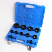 11Pc Special Socket 1/2"Sq Drive Set Grooved Nuts 22-75mm Lock Ball Joint Axles