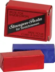 Herold-Solingen Stagenpaste Medium (Red)/Fine (Black) Solid Leather Strop Paste