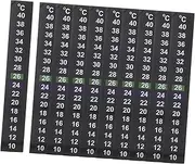 Levemolo Thermometer Sticker for Wine Jar 10pcs Stick on Thermometer Strip Digital Aquarium Thermometer Multi-Function Safe for Aquariums